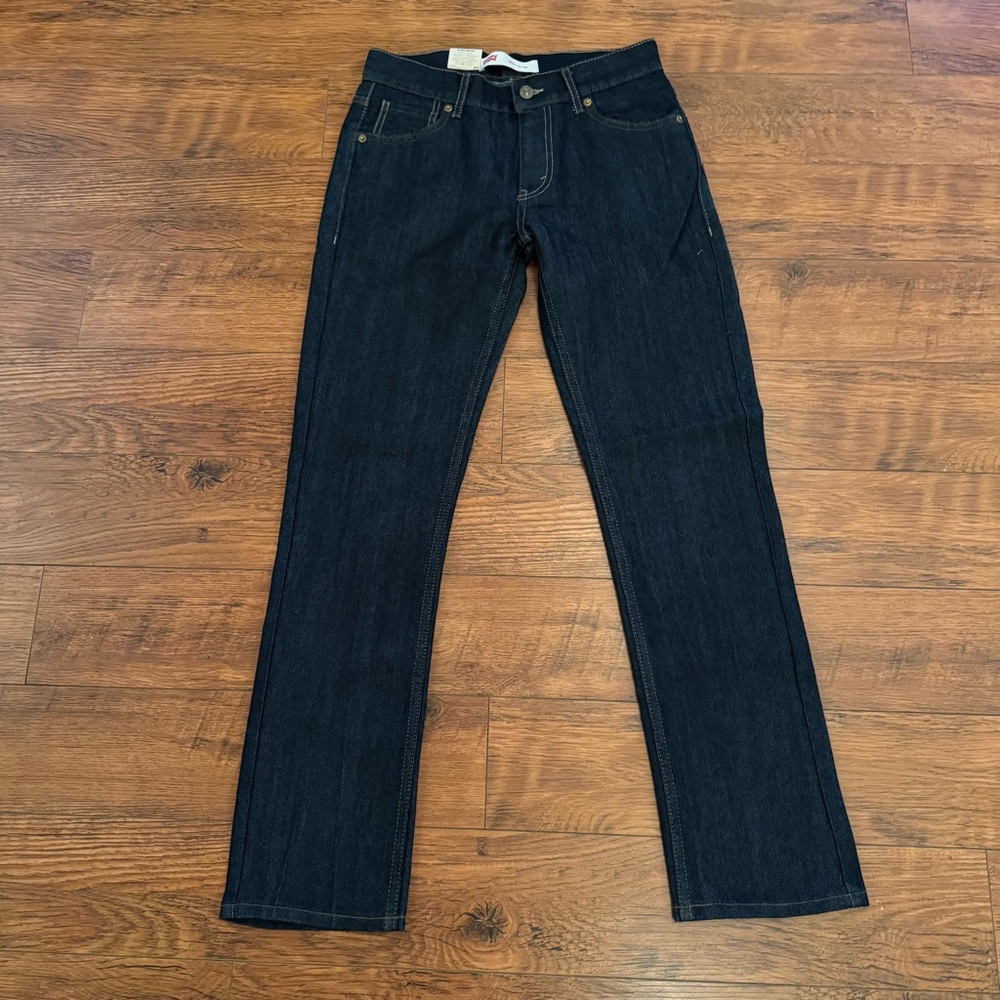 New With Tags Levi’s 511 Slim Jeans Denim Dark Wash Men’s 28x28 Boy’s size 16R